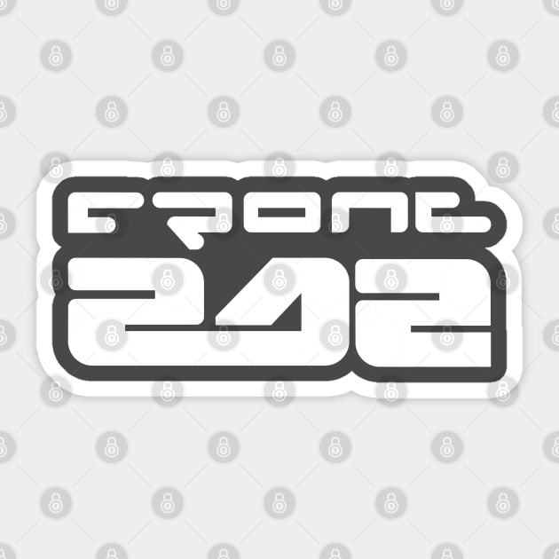 Front 242 Sticker by oberkorngraphic